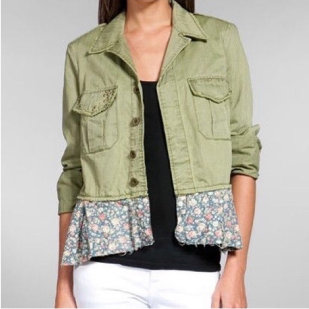 We The Free Green peplum jacket